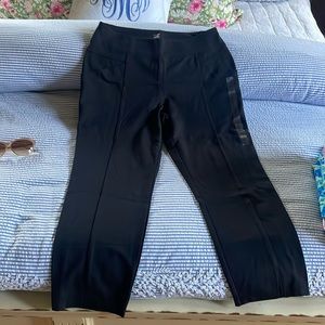 New Jockey black stretch pants nwot, still, hem has split, side pockets
